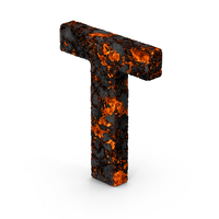 Burnt Letter T PNG & PSD Images