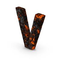 Burnt Letter V PNG & PSD Images