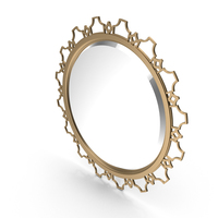 Domaine Blanc Round Mirror PNG & PSD Images