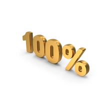 100 Percentage Result Discount Icon Gold PNG & PSD Images