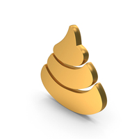 Gold Pet Poop Icon PNG & PSD Images
