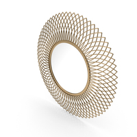 Henninger Metal Glam Accent Mirror PNG & PSD Images