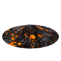 Burnt Circular Hill Terrain PNG & PSD Images