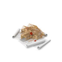 Building Structure On The Drawings PNG & PSD Images