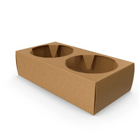 2 Cup Drink Paper Carrier PNG & PSD Images