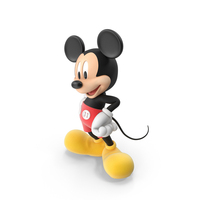 Character Mickey Mouse Standing PNG & PSD Images