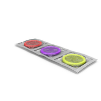 Condom 3 Pack Transparent Package PNG & PSD Images