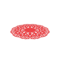 Round Paper Lace Doilie Red PNG & PSD Images