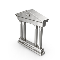 BUILDING SYMBOL SILVER PNG & PSD Images