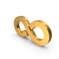 Infinite Icon Gold PNG & PSD Images