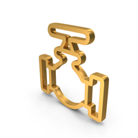 Outline Valve Plumber Pipe Icon Gold PNG & PSD Images