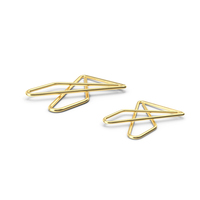 Paper Clip Butterfly Shape Gold PNG & PSD Images
