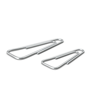 Metal Triangular Shape Paper Clips PNG & PSD Images