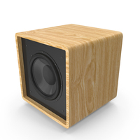 Portable Bass Speakers Wood PNG & PSD Images