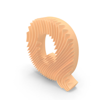 Wavy Shaped Letter Q PNG & PSD Images