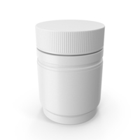 Medicine With Label White Glossy PNG & PSD Images