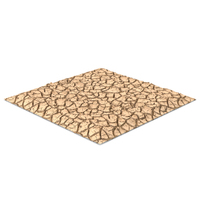 Cracked Mud Flat Terrain PNG & PSD Images