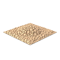 Cracked Mud Center Hill Terrain PNG & PSD Images