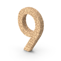 Cracked Mud Number 9 PNG & PSD Images
