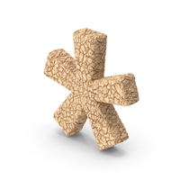 Cracked Mud Asterisk Symbol PNG & PSD Images