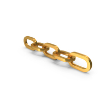 Chain Linked Icon Gold PNG & PSD Images