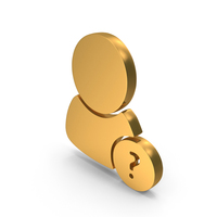 Missing Person Icon Gold PNG & PSD Images