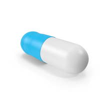 Blue & White Pill Capsule PNG & PSD Images