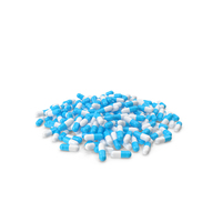 Blue & White Capsules PNG & PSD Images