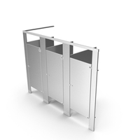 Metallic Bathroom Partitions PNG & PSD Images