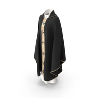 Black Gothic Chasuble PNG & PSD Images