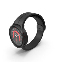 Black Samsung Galaxy Watch 5 Pro 45mm PNG & PSD Images