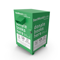 Green Book Donation Box PNG & PSD Images