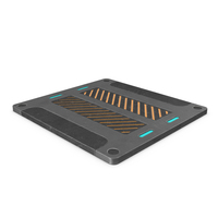 Scifi Tile Panel Used PNG & PSD Images