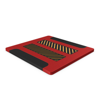 Scifi Tile Panel Red PNG & PSD Images