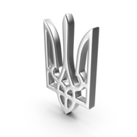 Metal Ukrainian Trident PNG & PSD Images