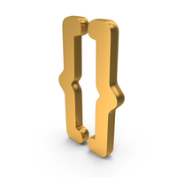 Gold Text Brackets Symbol PNG & PSD Images