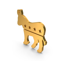 Gold Donkey American Political Of Democrats Symbol PNG & PSD Images