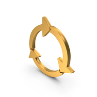Loading Reload Refresh Icon Gold PNG & PSD Images