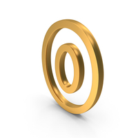Gold Zero Icon PNG & PSD Images