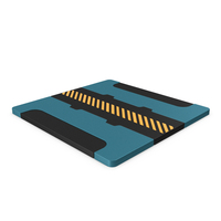 Scifi Tile Panel Blue PNG & PSD Images