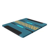 Blue SciFi Tile Panel PNG & PSD Images