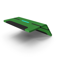 Scifi Tile Panel Green PNG & PSD Images