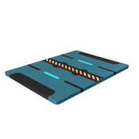 Scifi Tile Panel Blue PNG & PSD Images