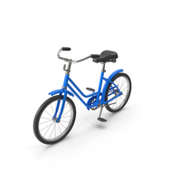 Bicycle Cartoon Blue PNG & PSD Images