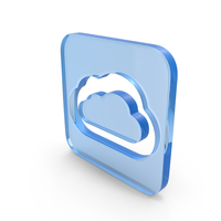 Glass Cloud Icon PNG & PSD Images