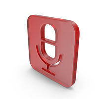 Glass Microphone Icon PNG & PSD Images