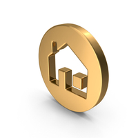 Gold Home Icon PNG & PSD Images