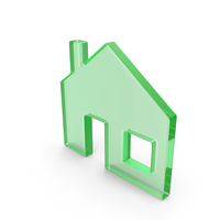 Glass Home Icon PNG & PSD Images
