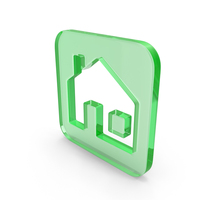 Glass Home Icon PNG & PSD Images