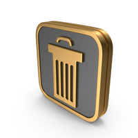 Badge Trash Bin Icon PNG & PSD Images